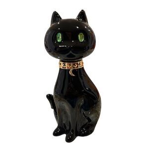 NEW! Black Cat Single Wick Candle Holder